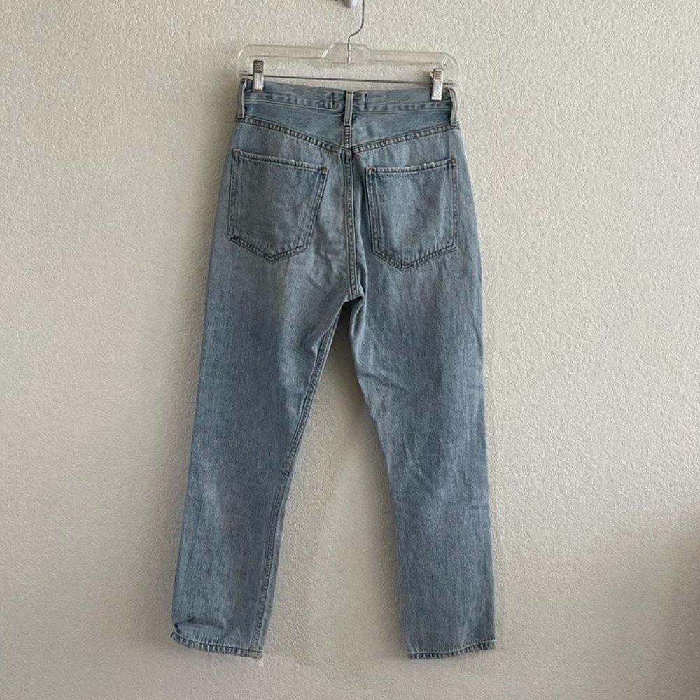 AGOLDE Riley High Rise Straight Crop Denim Jeans - Picture 4 of 8
